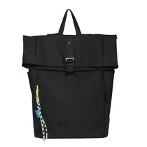 Lady&#39;s Large Bag Men Laptop Backpack Woman Nylon Roll Top Male Travel bag Port S - £138.02 GBP
