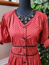 EShakti Women&#39;s Multicolor Cotton Floral Casual Half Sleeve Midi Dress 10 - £33.78 GBP
