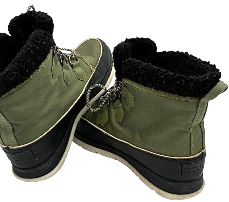 Sorel Women's Explorer Carnival Winter Ankle Boots Hiker Green X Black Size 10 Item image 6
