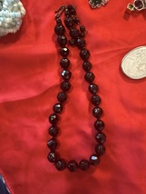 Vintage Black onyx mourning necklace  - $42.04 CAD