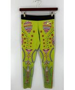 Nike x Yuko Kanatani Leggings Sz M Lime Green Orange Bright Sparkling Su... - $1,816.06 MXN