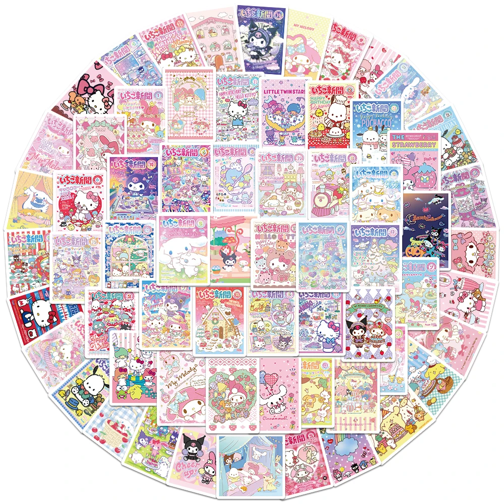 10/25/65pcs  Kuromi  My Melody Poster Stikers Skated Guitar Laptop Bicycle Kids  - $107.17