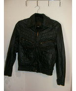 Vinatge Motorcycle Black Leather Jacket Flamingo Made in Korea Size 38 - €79,66 EUR