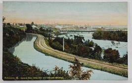 Richmond Va General View James River and Canal from Hollywood c1910 Postcard S4 - £6.26 GBP