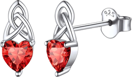 Mother&#39;s Day Gifts for Mom Her Wife, 5MM Brilliant Heart Cut Birthstone 925 Ster - £22.98 GBP