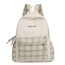 Lattice Fashion Women Backpack Canvas Waterproof University Bags For Girls Large - £20.16 GBP