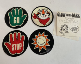 (4) 1973 Kellogg Iron-On Patch Lot Tony The Tiger Stop Go - Glow in The ... - £38.93 GBP