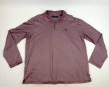 Tommy Bahama Shirt Mens XL Maroon Long Sleeve Polo Golf Preppy - $25.73