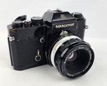 Nikkormat EL 35mm Camera w/ Nikkor H.C 50mm 1:2 tested &amp; working w/ video - $98.99