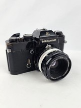 Nikkormat EL 35mm Camera w/ Nikkor H.C 50mm 1:2 tested & working w/ video - $98.99