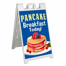 Pancake Breakfast Today Signicade 24x36 Aframe Sidewalk Sign Banner Decal - £34.13 GBP+