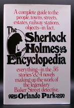 Orlando Park SHERLOCK HOLMES ENCYCLOPEDIA 1985 Hardcover DJ Guide People... - $8.99