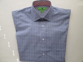 BRISTOL &amp; BULL Spread Men’s Dress Shirt Blues Plaids M (15.5 | 33.5) $79... - $24.22