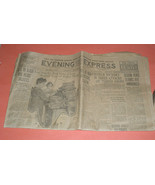 World War I Evening Express Vintage Newspaper 1917 War News Red Cross Cl... - $2,798.59 MXN