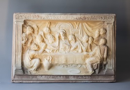 Bajorrelieve última cena. Escultura última cena. Relieve última cena.Últ... - $295.00