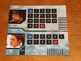 Star Wars Epic Duels Game Character Card Luke Leia Skywalker - £9.20 GBP
