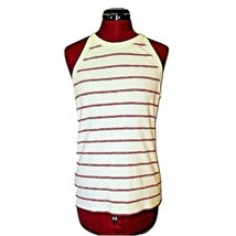 Madewell Time Off Tank Top Multicolor Women Size Large Striped Knit Stretch - £30.29 GBP
