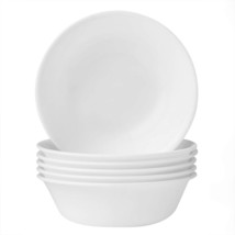 Corelle Cereal Bowl Set for 6 | 18 Ounce Reusable Soup Bowls in Winter Frost - £28.30 GBP
