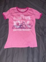 Disney Store Monsters University Team Oozma Kappa Pink Shirt Size M Medium - £13.22 GBP