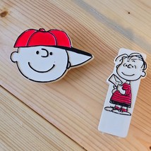 Vintage Peanuts Charlie Brown Tape Dispenser and Linus Stapler - £23.87 GBP