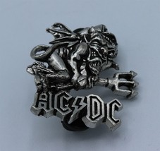 AC/DC Devil Pin Brooch English Pewter - Alchemy Poker Vintage 1992 - £36.98 GBP