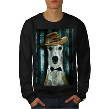 Wellcoda Greyhound Cute Funny Mens Sweatshirt, Funny Casual Pullover Jumper - £23.54 GBP+