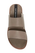 Matt Bernson Women&#39;s Havana Leather Slide Sandal in Ash Grey $189, Sz 6,... - $74.24