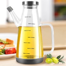 Large High Borosilicate Glass Oil Bottle For Cooking,25Floz Oil And Vinegar Disp - £28.46 GBP