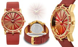NEW Maurice Eberle 14002 Women Couture Collection Royal Red Ladies Fashion Watch - £13.45 GBP