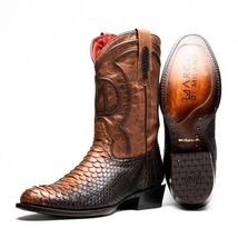 KANSAS Genuine Snake Skin Cowboy Boot from the Western Collection Lisboa image 3