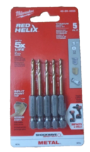 Milwaukee SHOCKWAVE 1/8 in. Titanium Twist Drill Bit (5-Pack) 48-89-4655 - $12.86