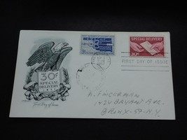 1957 30 cent Special Delivery First Day Issue Envelope Stamps Oklahoma S... - $2.50