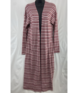 Lularoe Janet Duster Long Cardigan Sweater Multicolor Stripe Size Small - $45.46 CAD