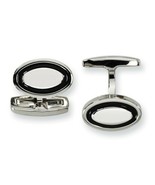 Chisel Stainless Steel Enameled Cuff Links - £23.81 GBP