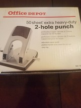 50 Sheet extra heavy duty 2-hole punch - £23.97 GBP