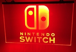Nintendo Switch Illuminated Led Neon Sign Home Decor, Game Room,Lights Décor Art - £20.43 GBP+