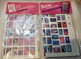 Barbie Trading Cards 90&amp;91 Collector Posters Sealed 1192 &amp; 5529 23 1/2"x... - $15.99