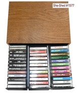 Cassette Storage Case 42 count plus 37 Cassette Tapes Vintage - used - 1... - £39.29 GBP