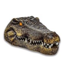 11&quot; Fake Alligator Head Pool Float Blue Heron Decoy for Ponds, and Water... - £46.27 GBP