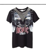 AC/DC High Voltage junior&#39;s Eagle Americana T-Shirt F/S - $14.03