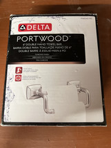 Delta Portwood 6” Double Hand Towel Bar - chrome finish - £5.48 GBP