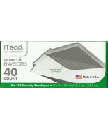 40 Security Envelopes Business #10 Gum Flap White 4 1/8x9 1/2&quot; no. 10 Me... - $399.71 MXN