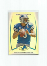 Matthew Stafford (Detroit Lions) 2012 Topps Platinum Card #30 - £3.92 GBP