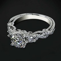 Elegant 3.50CT LC Moissanites Massives Sterlingsilber Hochzeit Solitaire Ring - £160.30 GBP