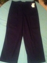 New Size 18 Husky blue uniform pants pleated boys - $17.49