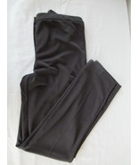 Susan Graver pants Liquid Knit Size 6 black  inseam 30&quot;  straight leg - $16.61