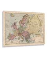 1912 Library Atlas Map of Europe Poster Wall Art Print - £31.45 GBP+