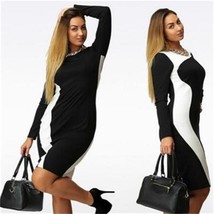 L - 6XL Plus Size Women age Dresses Slim Show Thin New Summer/Autumn Elegant Cas - £23.28 GBP