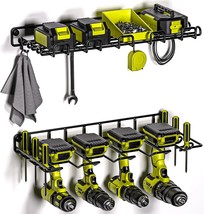 Power Tool Organizer, Drill Holder Max 50Lb Load &amp; Assembly-Free By Heavy Duty - £29.39 GBP