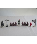 Mixed Lot Dept.56, Lemax + Others Christmas Village Accessories Brick Wa... - £15.00 GBP